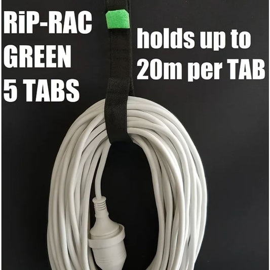 Green Rip Rac 5 Tab Lead Organiser - AMD Touring