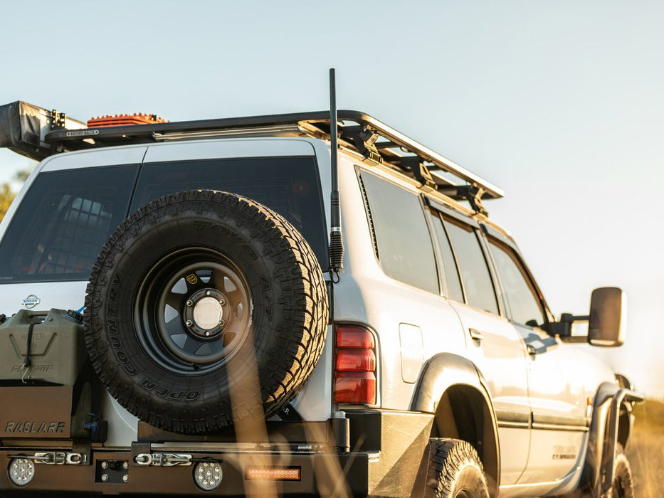 Rear Hinge Antenna Mount to suit Nissan Patrol Y61 GU - AMD Touring