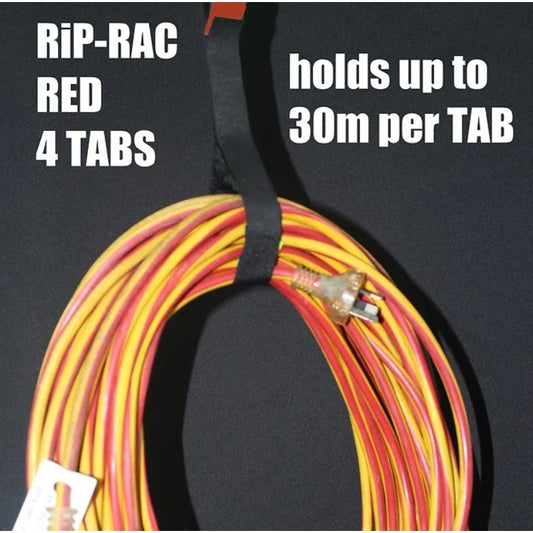 Red Rip Rac 4 Tab Lead Organiser - AMD Touring