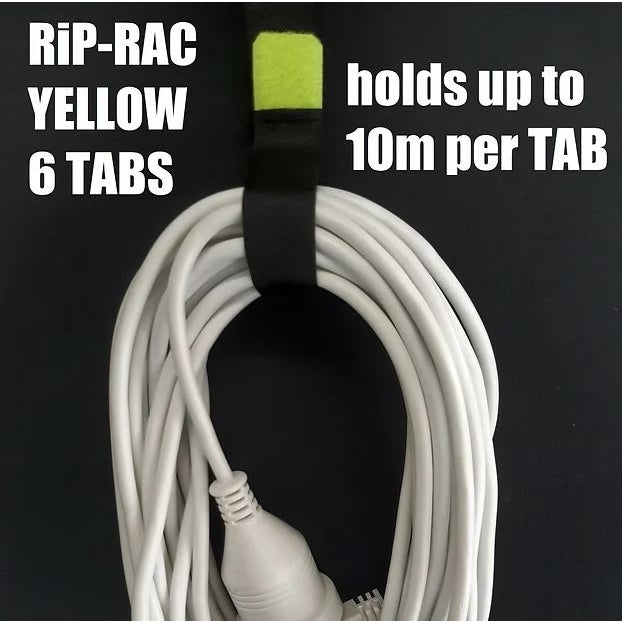 Yellow Rip Rack 6 Tab Lead Organiser - AMD Touring