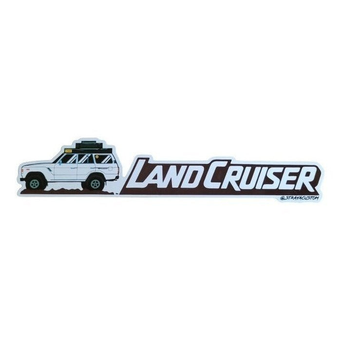 3 Pack White 60s Landcruiser Stickers - AMD Touring