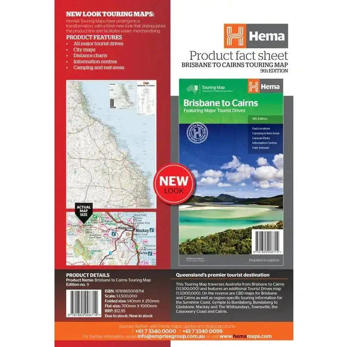 Brisbane To Cairns - Hema Maps - AMD Touring