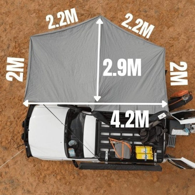 Destination 4wd D180 Free standing awning with extendable arms - AMD Touring