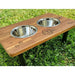 Elevated Dog Feeding Station Small Flat Pack Free Engraving - AMD Touring