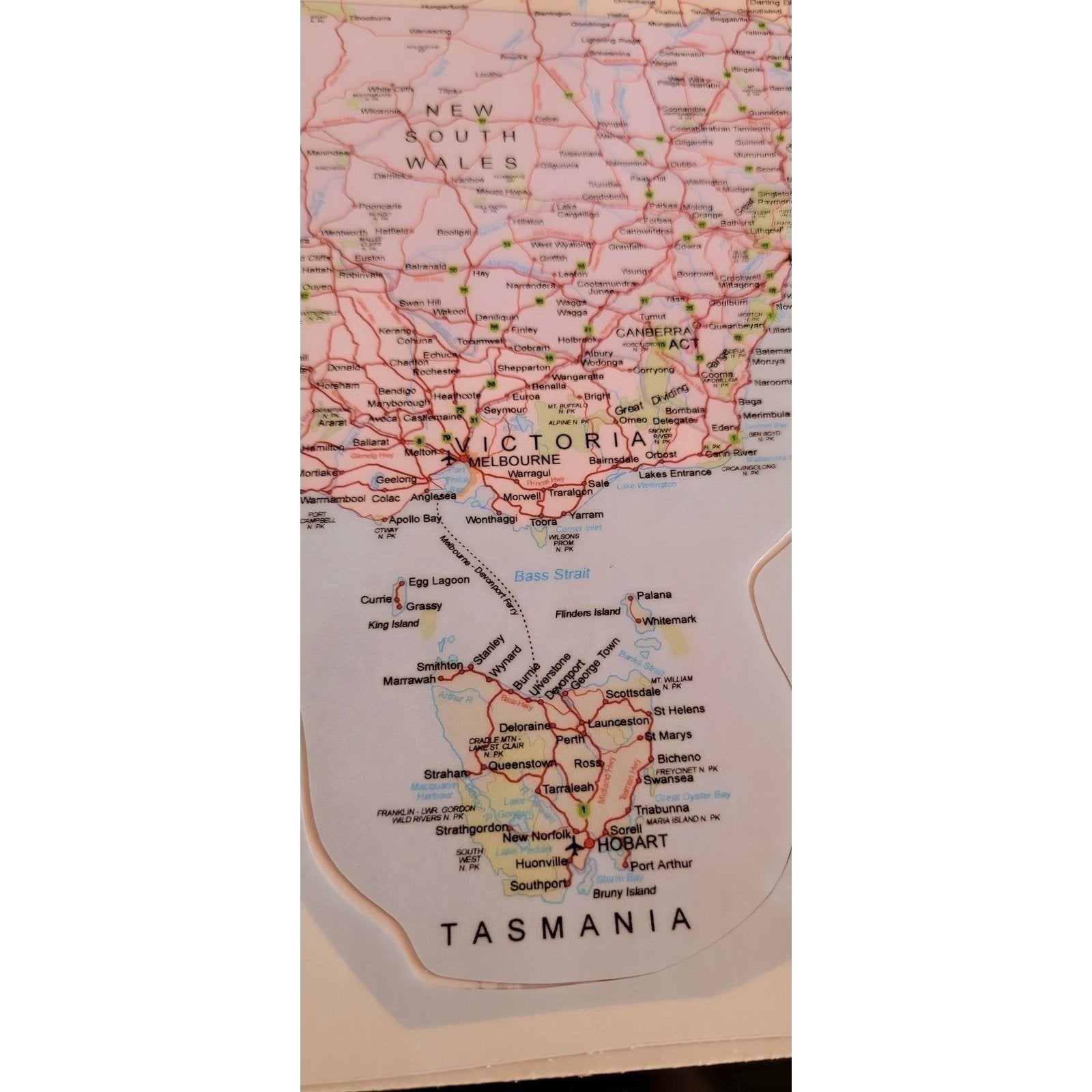 Large UV Protected Map Of Australia Sticker