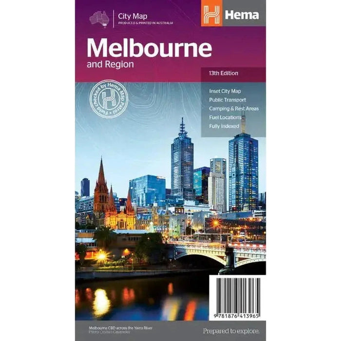 Melbourne And Region | City Map - Hema Maps - AMD Touring