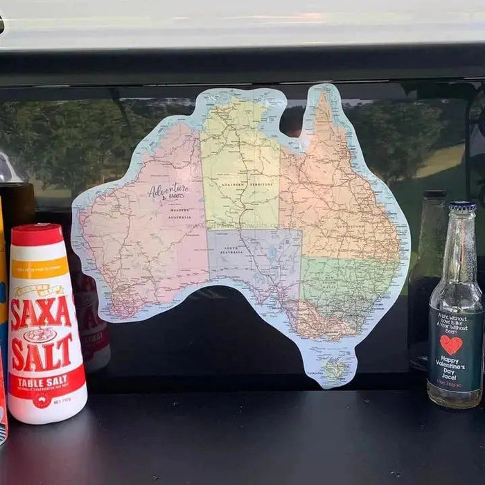 Removable Large map of Australia Sticker - AMD Touring