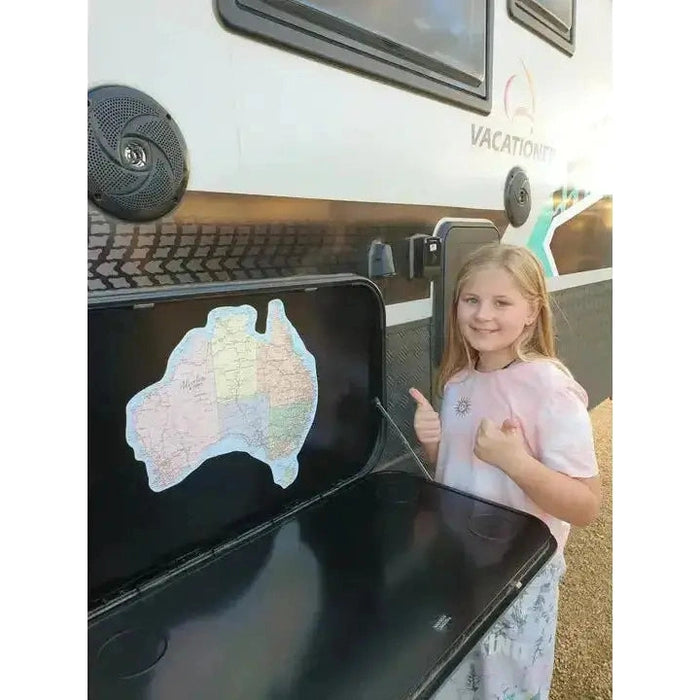 Removable Large map of Australia Sticker - AMD Touring