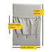 Synthetic Leather 400mm x 600mm Caravan Storage Pocket with Hooks - AMD Touring