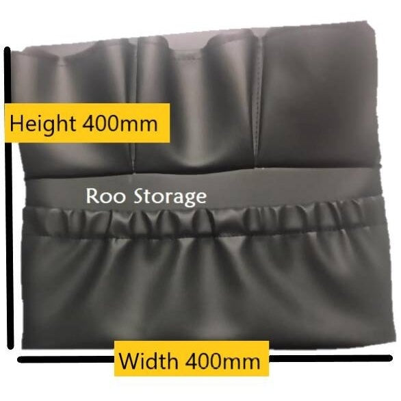 Synthetic Leather Caravan storage pocket, short multi. 400 x 400mm - AMD Touring