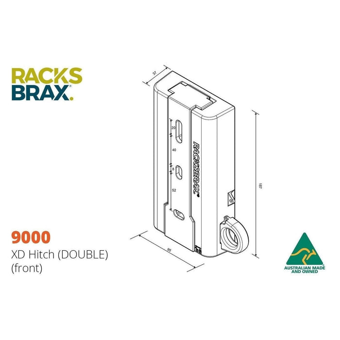 XD hitch for Large awnings -RacksBrax - AMD Touring