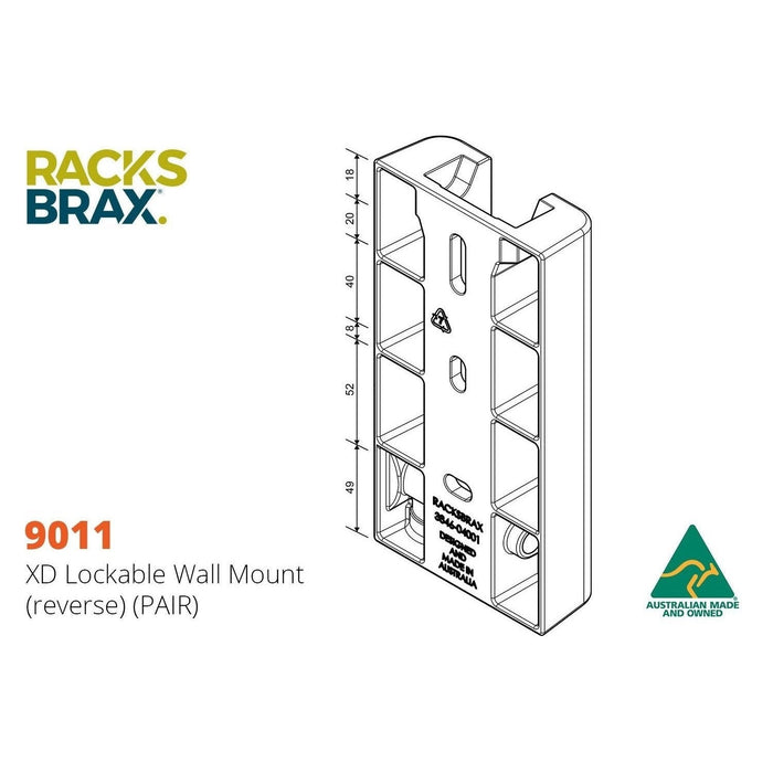 XD lockable wall mount -RacksBrax - AMD Touring