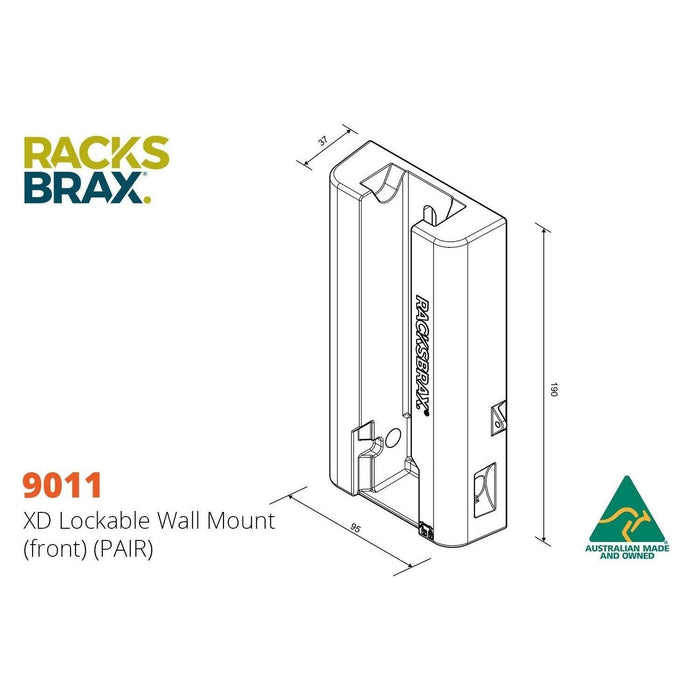 XD lockable wall mount -RacksBrax - AMD Touring